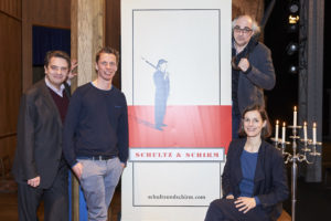 Christoph Wagner-Trenkwitz, Klaus Eckel, Michael Niavarani und Helen Zellweger; copyright Schultz & Schirm und Markus Wache