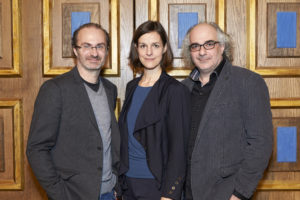 Georg Hoanzl, Helen Zellweger, Michael Niavarani; copyright Schultz & Schirm und Markus Wache
