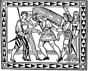 TItelholzschnitt von La Calandria (Ausgabe Siena 1521)