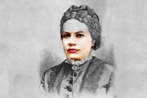 Sujet des Thalhof wortwiege 2018, Verschmelzung der Gesichter von Theodora Bauer, Marie von Ebner-Eschenbach und Anna Poloni.